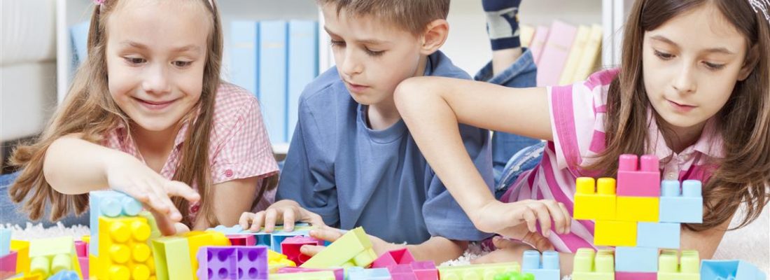 children playing with blocks